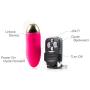 JOLT! Wireless Bullet Vibrator with Discreet 30+ feet of Range Remote Control Multi Speed 10+ Vibration Patterns Waterproof FDA Approved Silicon