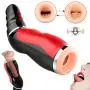 Male Masturbator Cup, Electric 5 Clamping+ 10 Vibrating with Various Girls Moans Stroker Masturbation Cup Rechargeable 3D Realistic Vagina Massage Vibrator Sex Toys for Men Blowjob (Red) Male Masturbator Cup, Electric 5 Clamping+ 10 Vibrating with Various Girls Moans Stroker Masturbation Cup Rechargeable 3D Realistic Vagina Massage Vibrator Sex Toys for Men Blowjob (Red)