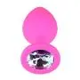 3 Piece 3 Size Silicone Jeweled Anal Butt Plug Beginner Kit, Flirt Toys Luxury Jewel Anal Trainers for Men Women Couples Lover (Pink)