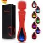 Wand Massager for Relaxation,Magnetic Rechargeable,LED Light of Seven Colors,Red Wand Massager for Relaxation,Magnetic Rechargeable,LED Light of Seven Colors,Red