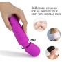 Magic Wand Personal Massager-Allovers Super Powerful 8 Speeds & 20 Pulsating Vibrations,Handheld,Rechargeable,Mini,Waterproof for Back Neck Shoulder Deep Tissue Muscle Massage