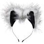 Tailz Grey Wolf Tail Anal Plug and Ears Set
