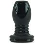 Doc Johnson Platinum Premium Silicone - The Stretch - Hollow Butt Plug - Medium - Black