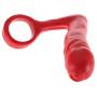 Uncut Asslock Pure Silicone Combo Cock Ring and Butt Plug (Red)