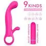 RITER 9 Vibrantion Modes Vibrantor G Spotter Stimulator Rechargeable Massager Adullt Six Toys for Women Hot Pink RITER 9 Vibrantion Modes Vibrantor G Spotter Stimulator Rechargeable Massager Adullt Six Toys for Women Hot Pink