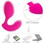 Dual Motor G-Spot Stimulator Anal Vibrator with Wireless Remote Sex Toy for Male Female Couples Silicone Clitoris Vagina Prostate Massager (Rose)