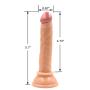 5.7 Inch Realistic Dildo, Body-Safe Material Lifelike Dildo Powerful Suction Cup Dildo,Flexible Cock Adult Sex Toy from Women (Flesh)