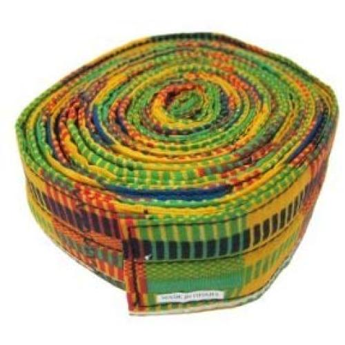 Djembe Drum Deluxe Standing Strap - 2&quotx15 Adult Size - African cloth print from Ghana