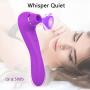 2 in 1 Clit Sucker G Spot Vibrator with 10 Sucking Intensities 10 Strong Vibration Modes for Women Dual Stimulation, FIDECH Waterproof Clitoral Stimulator Sucking Vibrator Sex Toy Rechargeable Quiet