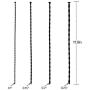 Luckybay Urethral Sounds Silicone Penis Plug Multi Beads Urethral Dilator 4 PCS Set (Beginner)
