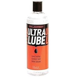 Doc Johnson Ultra Lube Water Based Personal Lubricant Extra-thick Long Lasting Condom-safe : Size 16 Oz