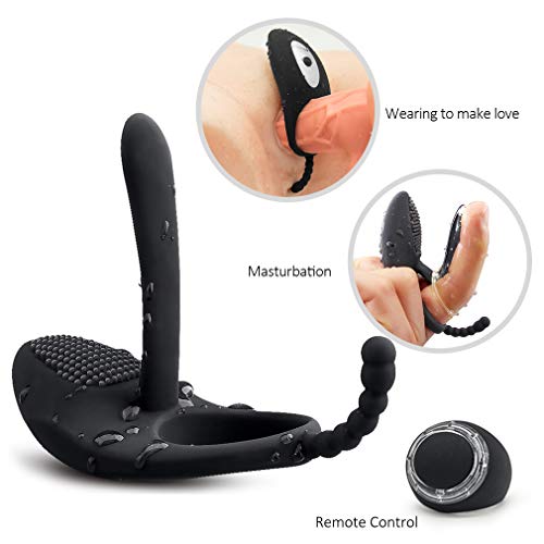 Man Waterproof Male Ring Massage Adǔlt Toys Dicks Play Male Longer Lasting Shake Rooster Cǒckríng with Multi Vibration,Silicone Lǒck Ring Strong Vibration Silicone Massage,T-Shirt
