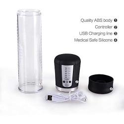 Rechargeable Automatic Vacuum Pump Electronic Male Pump with Clear Cylinder for Easy Viewing