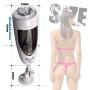 Erjolyas- Man Gift Watch T-Shirt Intelligent Automatic Pǐston Automatic Cup Deep 400Times/Min and 10 Pattern Throat Suck Lick Knead Soft Oral Cup Electric