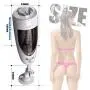 Erjolyas- Man Gift Watch T-Shirt Intelligent Automatic Pǐston Automatic Cup Deep 400Times/Min and 10 Pattern Throat Suck Lick Knead Soft Oral Cup Electric