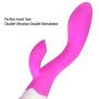 Rabbit Vibrator Silicone Waterproof 30-Speed Vibrator Clitoris Stimulator G-spot Massager(Purple)