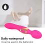 G-Spot Waterproof USB Rechargeable Dual Motors Dildo Vibrator for Clitoral Stimulator, 10 Powerful Vibrations for Wand Massager Stick, Adult Sex Toys for Women Men Male Female Couples Play, Pink