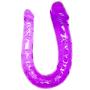 Roxy Sex Toys Double Dildo for Women 13” Small Anal & Vagina Curved Double Ended Dual Penetration G-spot Dong with Penis Head for Lesbians & Beginners