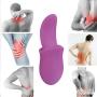 Whisper Quiet Massager Handheld 10 Frequency Vib Tongue Massager, Rechargeable Silicone Lick Massage Magic Wand Purple By Luseeo