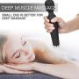 Mini Wand Massager, Fovel Wireless Cordless Portable Small Size Handheld Powerful Massage for Back Neck Shoulder 5 Vibrations & 5 Intensities Silent Waterproof USB Chargeable,Black Engin