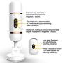 Uniondiss Lifelike Auto Machine Gu-n Wireless Remote Control Heating Massage Multiple Vibrat-ion Modes and Thrusting Levels Pleasure Massager