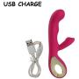 G Spot Rabbit Vibrator Clitoris Stimulation, EVERFUN Waterproof Dildo Vibrator Clit Stimulator with 10 Vibration Modes Quiet Dual Motor for Women Rechargeable (Pink)