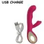 G Spot Rabbit Vibrator Clitoris Stimulation, EVERFUN Waterproof Dildo Vibrator Clit Stimulator with 10 Vibration Modes Quiet Dual Motor for Women Rechargeable (Pink) G Spot Rabbit Vibrator Clitoris Stimulation, EVERFUN Waterproof Dildo Vibrator Clit Stimulator with 10 Vibration Modes Quiet Dual Motor for Women Rechargeable (Pink)