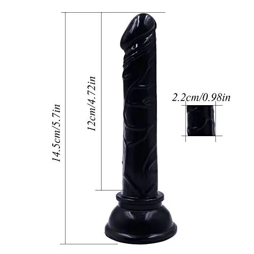 HUOLA 5.91Inch Realistic Ultra Soft-Ďîldɔ Real Feel Toy with Strong Base,Beginners Lifelike Suction Cup Tools Women Socks (Color : Black) HUOLA 5.91Inch Realistic Ultra Soft-Ďîldɔ Real Feel Toy with Strong Base,Beginners Lifelike Suction Cup Tools Women Socks (Color : Black)