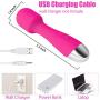 Pheiho Wireless Wand Massager for Relieves Stress, Handheld Personal Massager withPowerful Multi Speed Vibration Small Rechargeable Waterproof Massage Wand