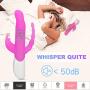 Rabbit G-spot Vibrator-Rotating&Vibrating Dildo Vibrators 3 Stimulations for Clitoris Anal and Vagina, with 7 Powerful Vibrations and 3 Speed Rotating Beads Rechargeable, Waterproof 3 in 1 Sexy Toy
