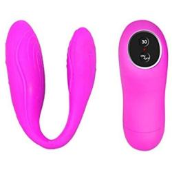 SexyToken Rechargeable 30 Speed Silicone Double-end Wireless Remote Control Vibe Adult Sex Toy Female Masturbation Vaginal and Couple Vibrator