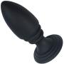 Large Silicone Anal Plug - Textured Butt Sex Stimulator - Suction Base Sex Toy