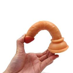 JSCRlove 6 inch Flesh Dillo with Strong Suction Cup Real Feel Toy with Strong Base Adullt Toys Máššágèr Wand Women Socks