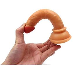 JSCRlove 6 inch Flesh Dillo with Strong Suction Cup Real Feel Toy with Strong Base,Womens Hands-Free Cups Women Socks