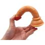 JSCRlove 6 inch Flesh Dillo with Strong Suction Cup Real Feel Toy with Strong Base,Womens Hands-Free Cups Women Socks