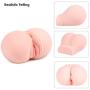 ZEMALIA Male Masturbators 3D Realistic Ass and Clitoris Vagina Doll with T-Back Design Pocket Vagina Pussy Adult Sex Toys Intense Stimulation for Men Sexual Wellness Discreet Packed
