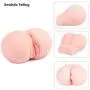 ZEMALIA Male Masturbators 3D Realistic Ass and Clitoris Vagina Doll with T-Back Design Pocket Vagina Pussy Adult Sex Toys Intense Stimulation for Men Sexual Wellness Discreet Packed
