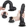 PPYTLOVE Lifelike Massager with Strong Suction Cup Big Personal Relax Massage Wand for Women (Black 0)