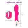 Waterproof Wand Massager - USB Charging Wireless Personal Wand Massager, Silent - Used to Relieve Muscle Pain and Reduce Stress After Exercise (Rose Red)