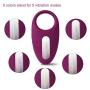 SVAKOM Wendy Vibrating Cock Ring Vibrator Powerful Full Silicone Penis Ring Waterproof Rechargeable Longer Lasting Erection Adult Sex Toy for Men Couples (Violet)