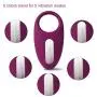 SVAKOM Wendy Vibrating Cock Ring Vibrator Powerful Full Silicone Penis Ring Waterproof Rechargeable Longer Lasting Erection Adult Sex Toy for Men Couples (Violet)