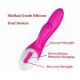 Computer Portable LED Vibrator Strongest Waterproof Cordless Handheld - Perfect Relief on Neck, Back, Foot, Hand Pains & Sports Injury - Best Rated for Travel Companion
