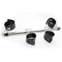 daogong Soft Leather Fixed or Detachable Handcuffs and Ankle Shackles for Stage Props