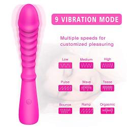 U Shape Couple Love Stimulation Remote Strong Sucking Vibrating Toys for Women Handsfree Sucking Toy USB Rechargeable Waterproof Wand for Sore Back Foot Neck Leg Soft Slicone Wireless Remote Control