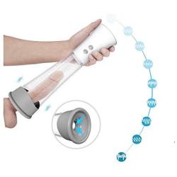 Sex Attachments Auto Enlargement Pump USB Charging Male Power Vibration Massagerr Pump Tools Training Toys for Men