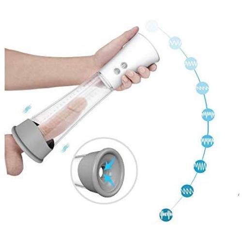 Sex Attachments Auto Enlargement Pump USB Charging Male Power Vibration Massagerr Pump Tools Training Toys for Men