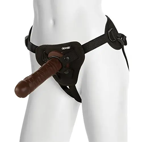 Doc Johnson Vac-u-lock Platinum Edition - The Classic 8" with Supreme Harness Doc Johnson Vac-u-lock Platinum Edition - The Classic 8" with Supreme Harness