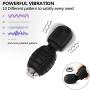 Mini Wand Massager with 10 Speeds Modes,Wireless Small Wand Massager for Neck Back Shoulder (Black)
