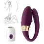 Wearable Vibrantor G-Sport Bullet Silicone Waterproof USB Rechargeable 7 Frequency Remote Control Adullt Toys for Women Couples - Purple