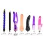CRYP Automatic Sex Fucking Machine with Suction Cup Auto Retractable Multispeed Adjustable Thrusting with 7 Dildos